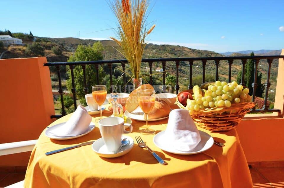 Terraza con vistas de Hotel rural en Alcaucín (Málaga)-3415