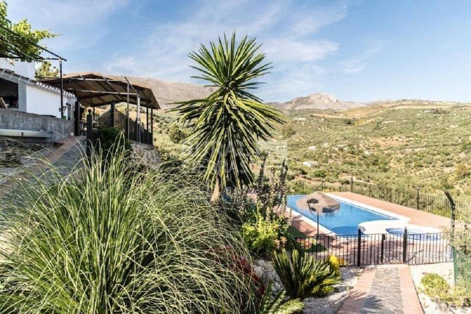 Piscina y jardín de Casa rural en Periana (Málaga)-3307