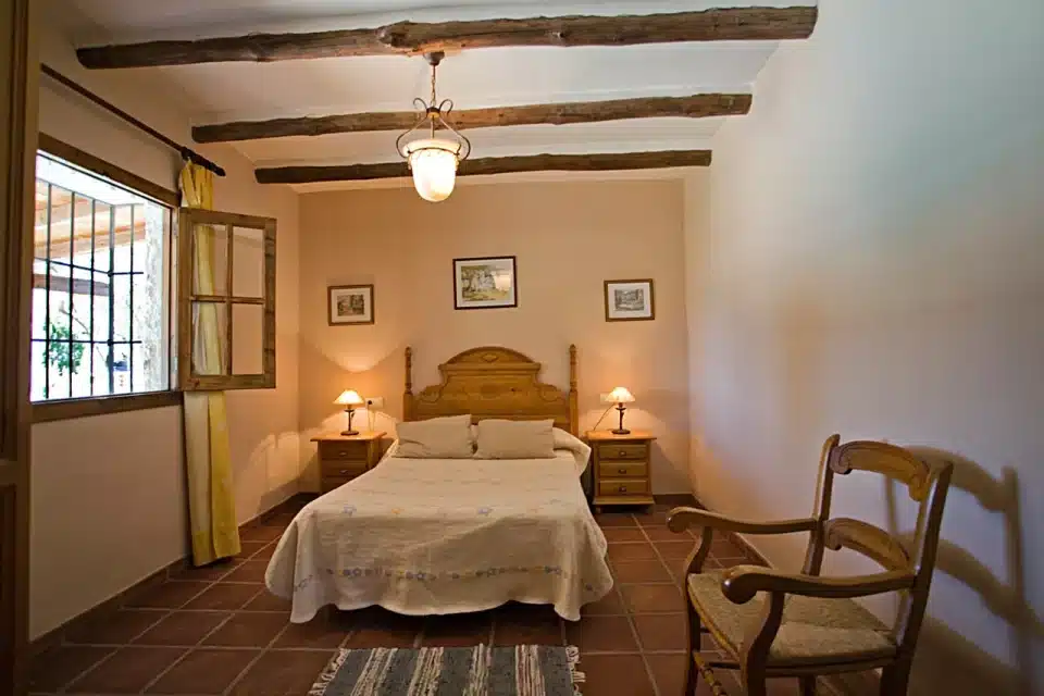 Habitación con cama doble de Casa rural en El Chorro - Álora (Málaga)-3368