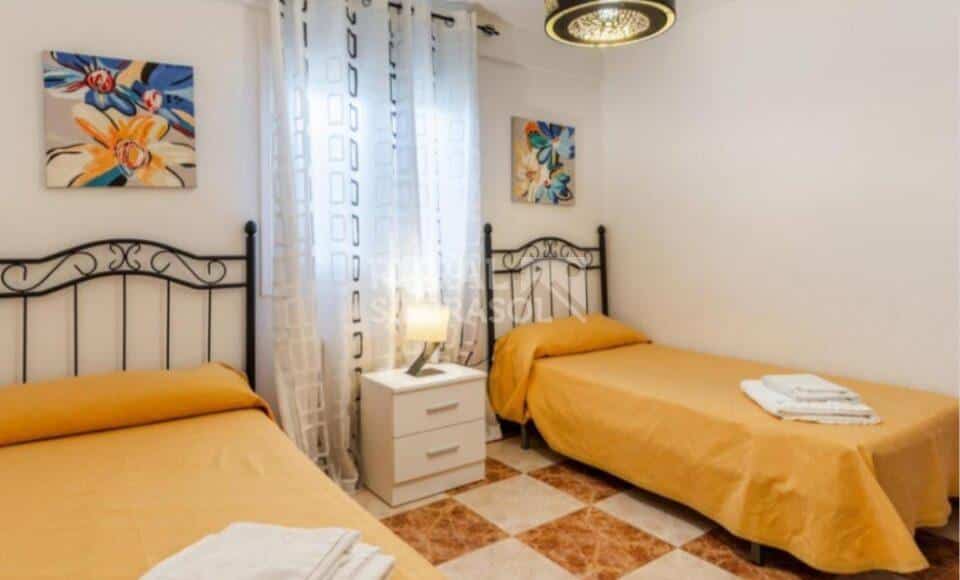 Habitación con dos camas individuales de Casa rural en Ronda (Málaga)-3787