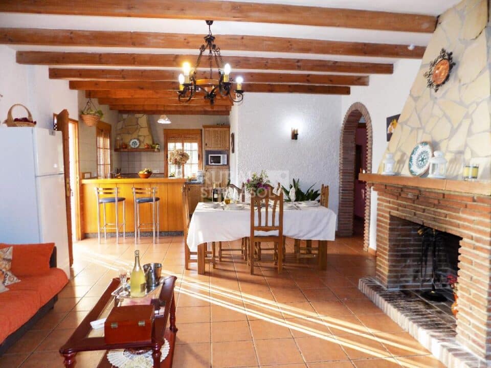 Salón cocina de Casa rural en Periana (Málaga)-3339