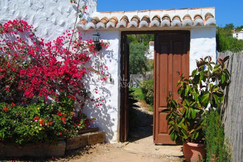 Puerta de entrada a jardín de Casa rural en Antequera (Málaga)-3421