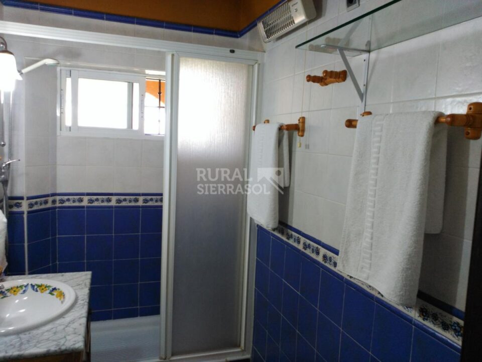 Baño con plato ducha de Casa rural en Alcaucín (Málaga)-3699