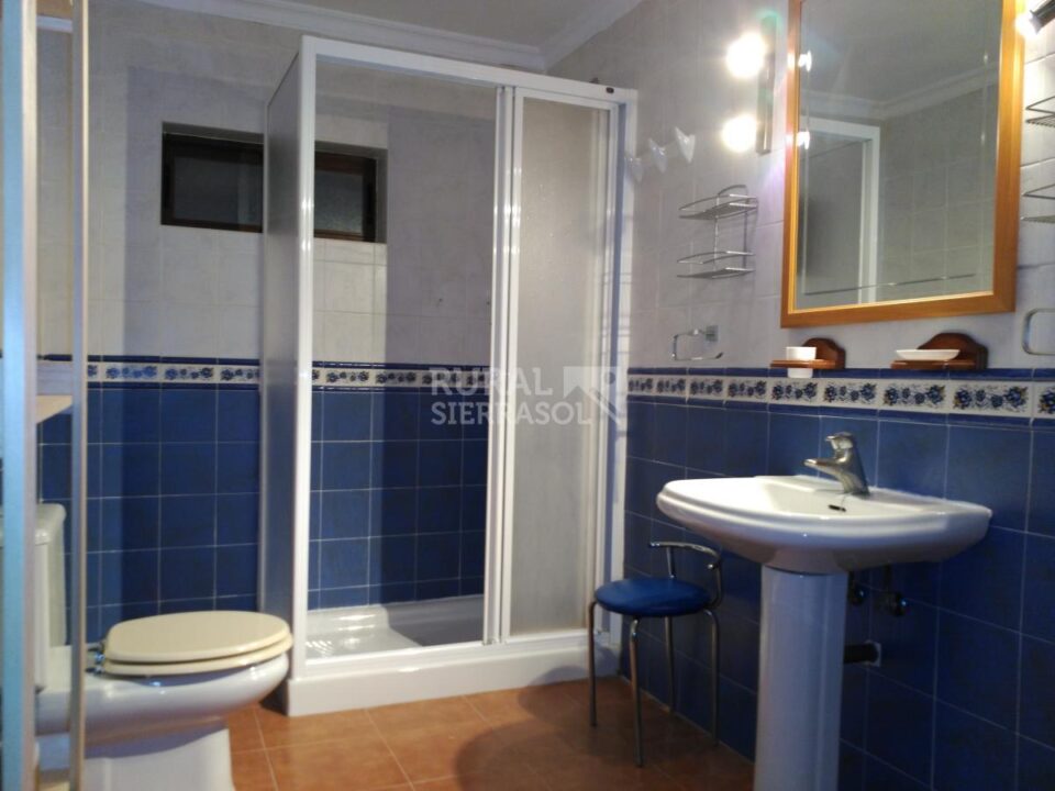 Baño azul de Casa rural en Alcaucín (Málaga)-3700