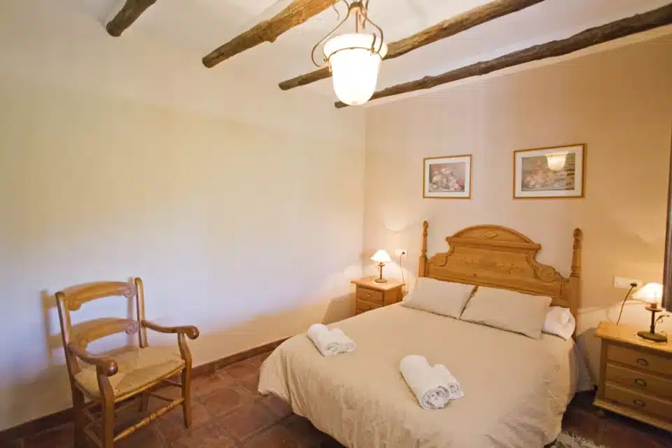 Habitación con cama doble de Casa rural en El Chorro - Álora (Málaga)-3397