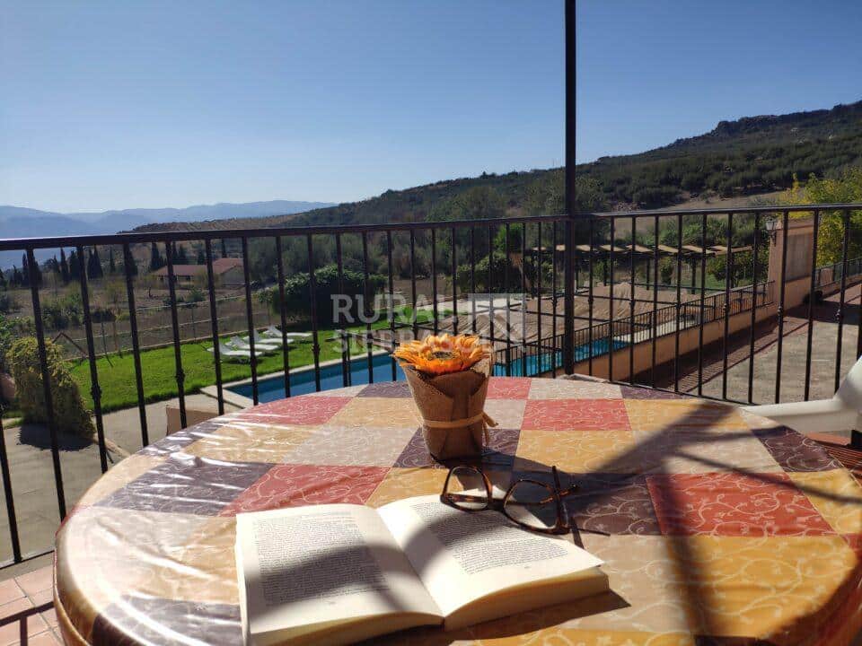 Mirador a piscina de casa rural en Periana (Málaga) referencia 1086