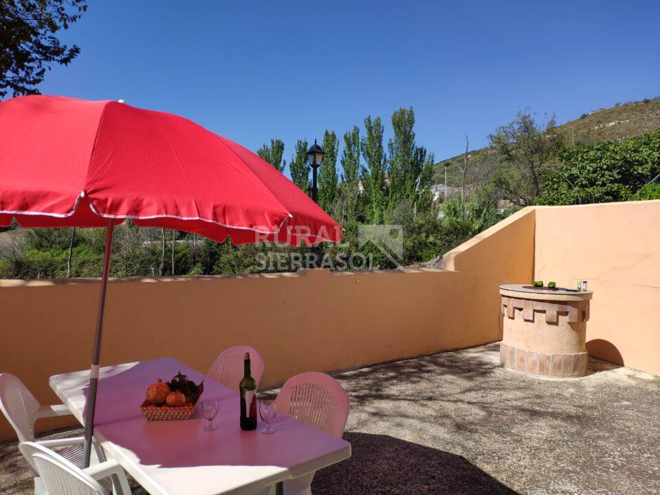 Terraza de casa rural en Periana (Málaga) referencia 0046