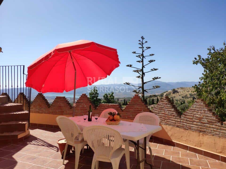 Terraza de casa rural en Periana (Málaga) referencia 0070