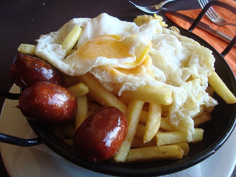 Platos con carne o pescado de Málaga