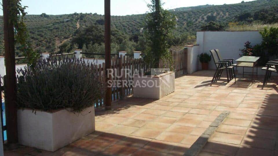 Terraza de casa rural en Algarinejo (Granada) referencia 0121