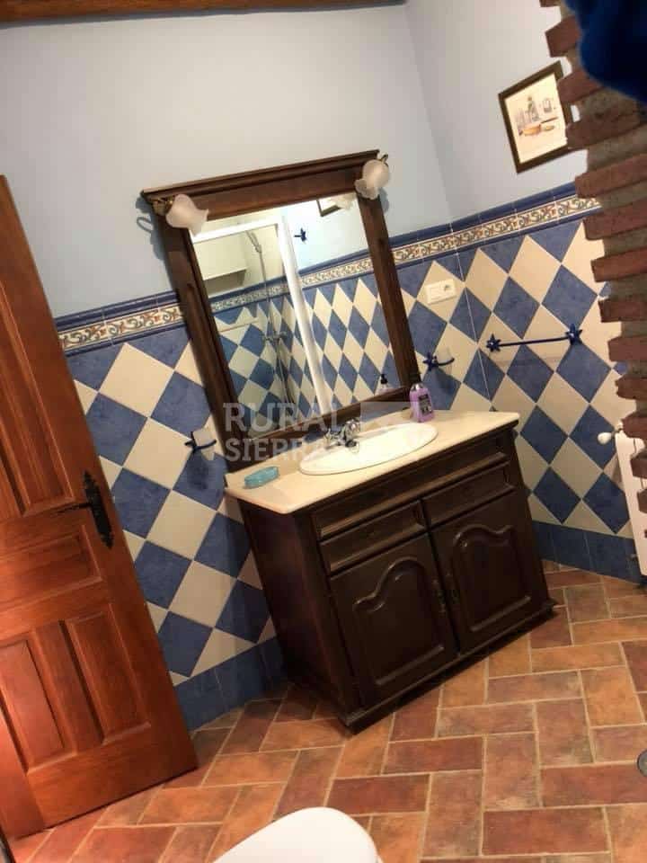 Espejo de baño de casa rural en Benaoján (Málaga) referencia 4118