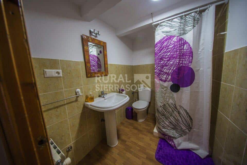 Baño pequeño de casa rural en Benaoján (Málaga) referencia 4118