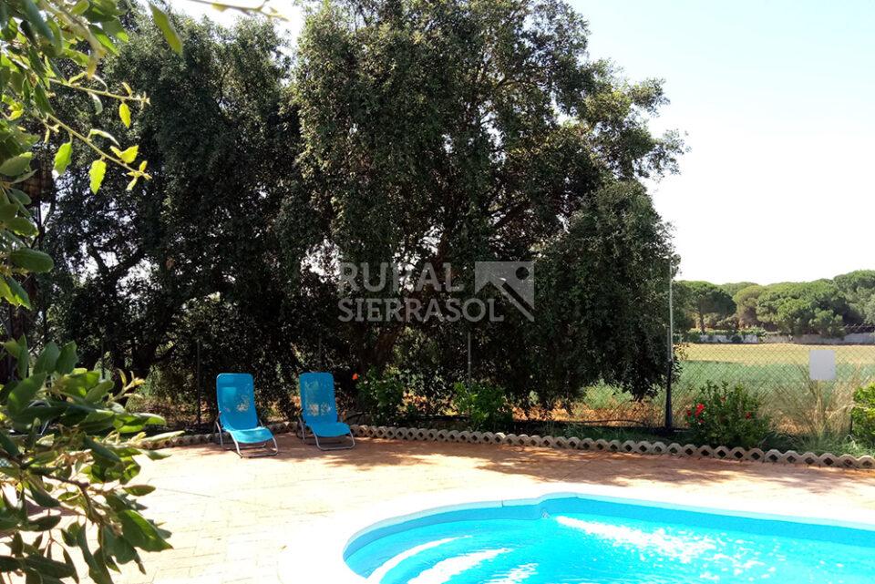 Zona de tumbonas de casa rural en Arcos de la Frontera (Cádiz) referencia 4117
