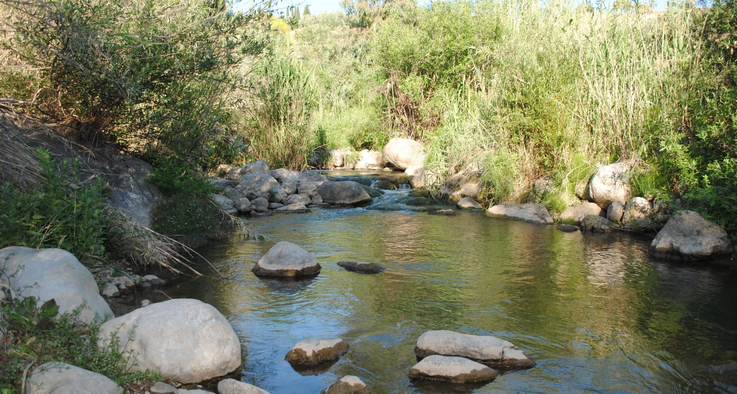 Río Sabar en Periana, Málaga, Andalucía