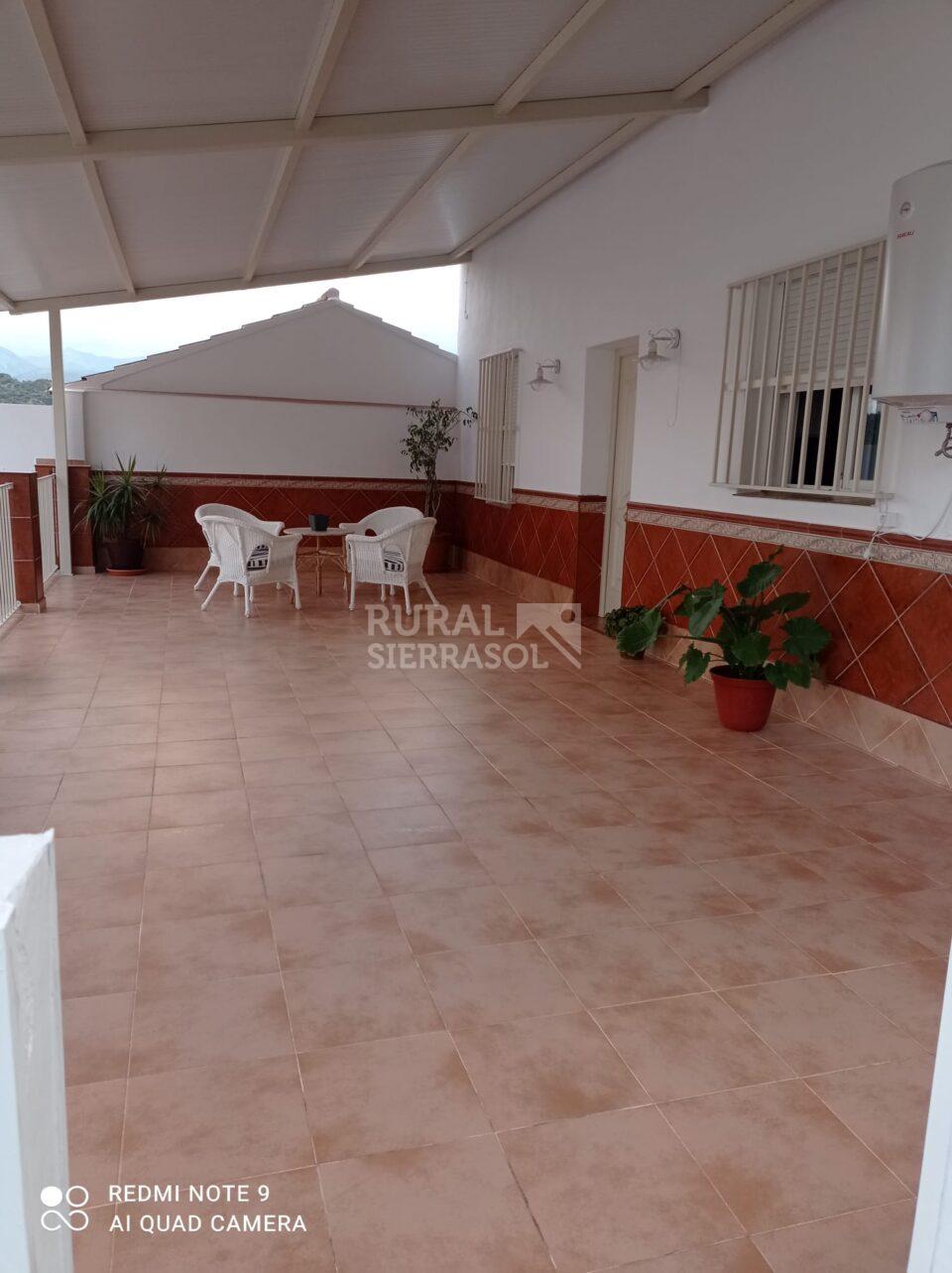 Vista de terraza de casa rural en Algodonales Cádiz) referencia 4133