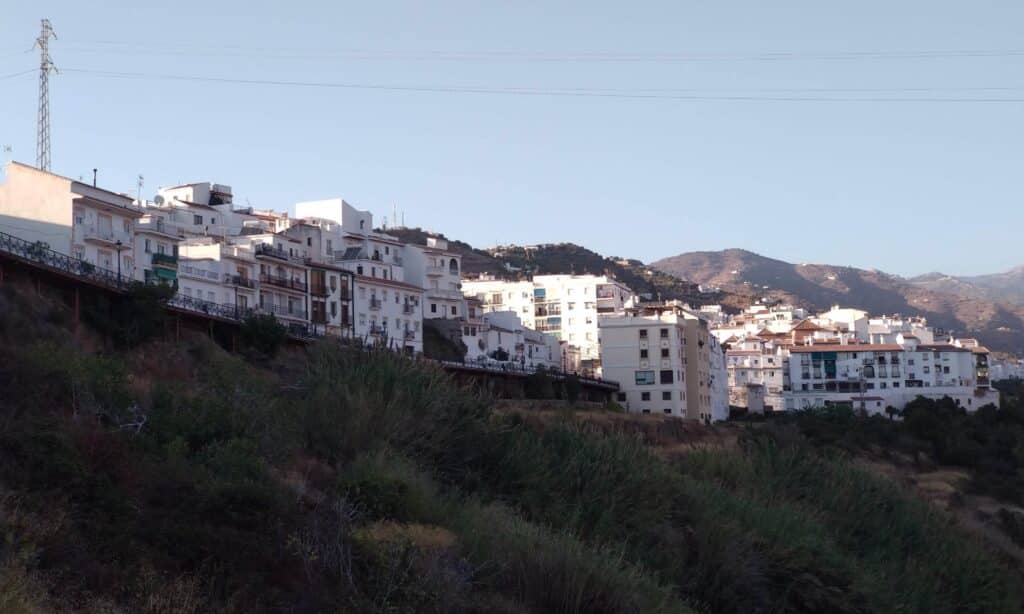 Vista del pueblo de Torrox, el lugar con el mejor clima de Europa