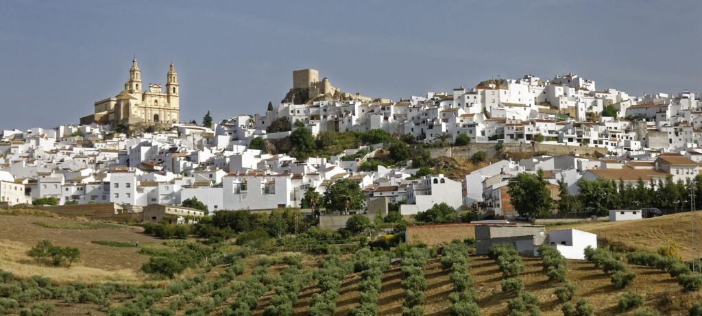 Vista del pueblo de Olvera