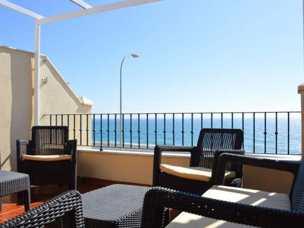 Terraza con vistas al mar de casa rural en Chílches, Vélez-Málaga (Málaga), referencia 4140