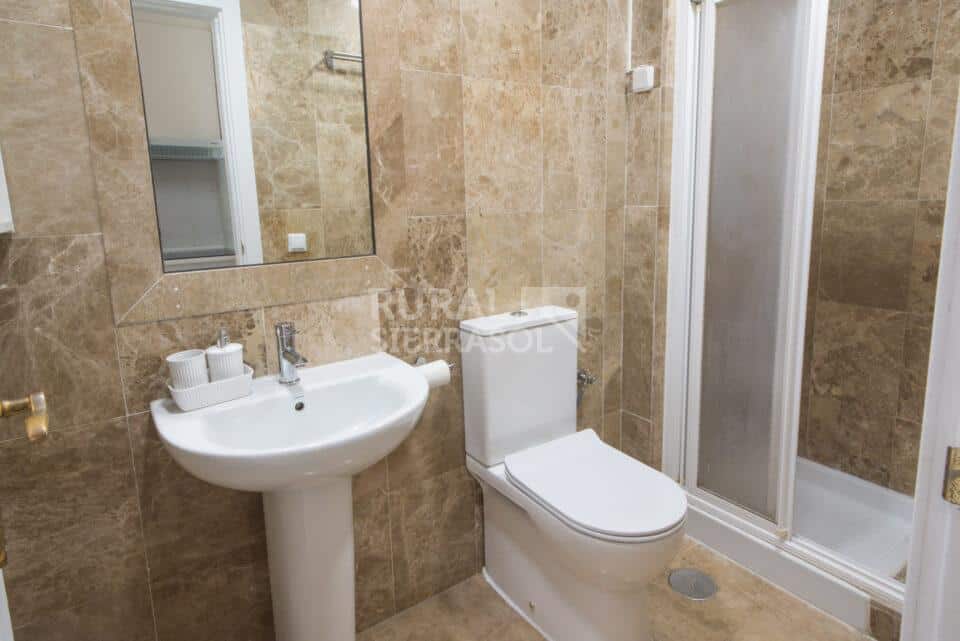 Baño marrón de Apartamento turístico en Torremolinos (Málaga)-4142