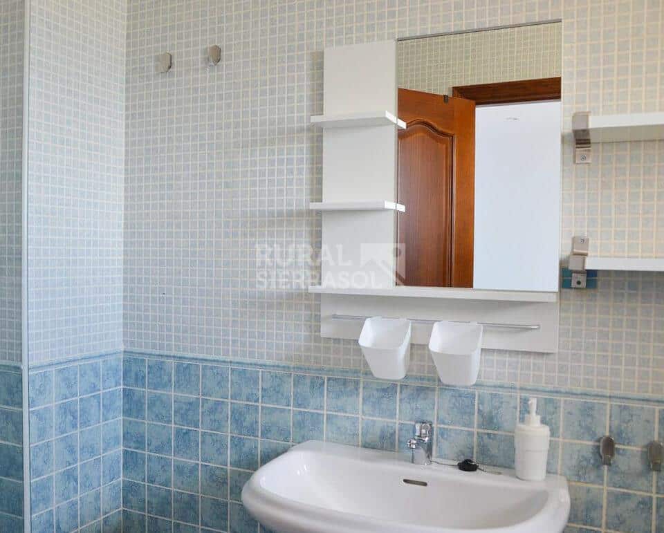 Lavabo y espejo de Casa rural en Chilches (Vélez-Málaga)- Málaga-4141