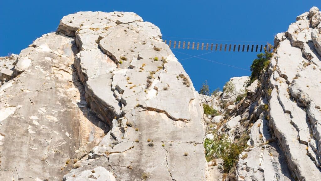 Puente colgante de Vía Ferrata-Rural Sierra Sol
